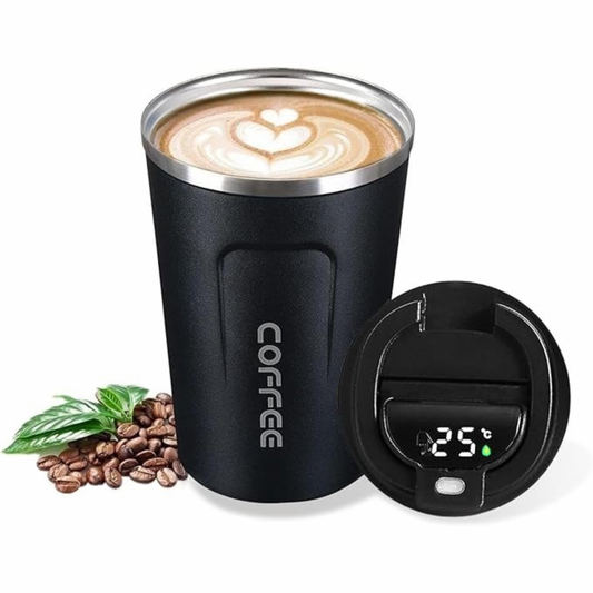 Termo de café con medidor de temperatura