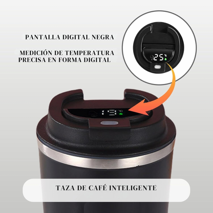Termo de café con medidor de temperatura