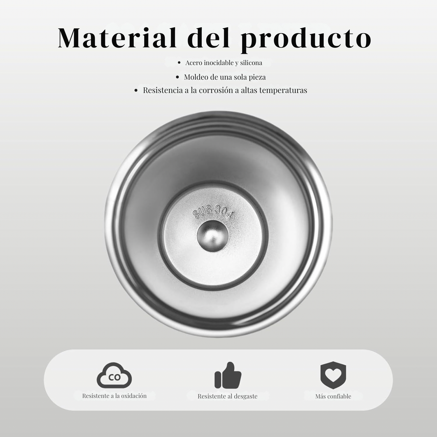 Termo de café con medidor de temperatura