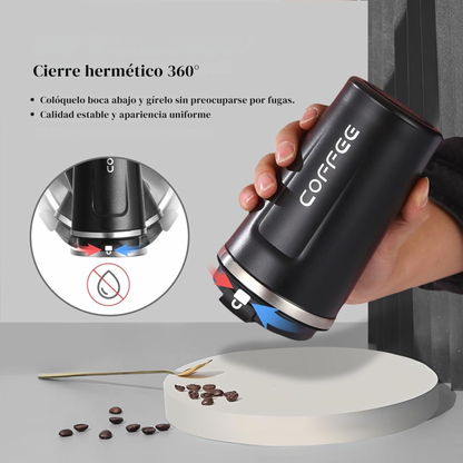 Termo de café con medidor de temperatura